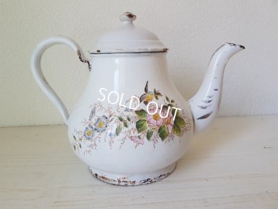 画像9: BWホーロー花柄ポット