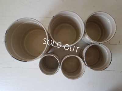 画像5: アンティークホーロー小花柄キャニスター