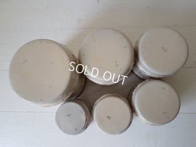 画像10: アンティークホーロー小花柄キャニスター