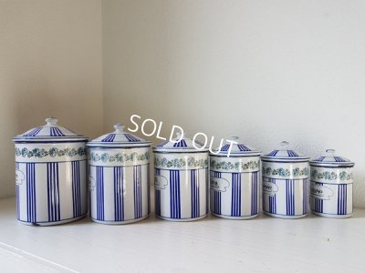 画像9: BBブルーストライプローズガーランドキャニスター