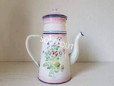 画像6: Japyピンクぼかし勿忘草柄コーヒーポット