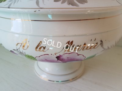 画像18: Moulin Des Loups&Hamage陶器パンジー柄スーピエール