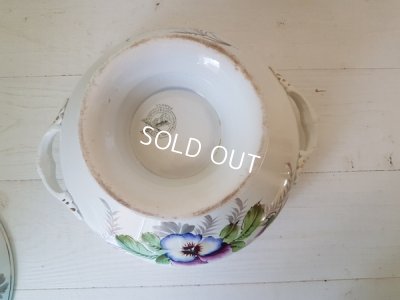 画像7: Moulin Des Loups&Hamage陶器パンジー柄スーピエール