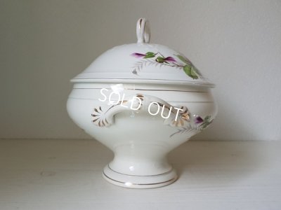 画像11: Moulin Des Loups&Hamage陶器パンジー柄スーピエール