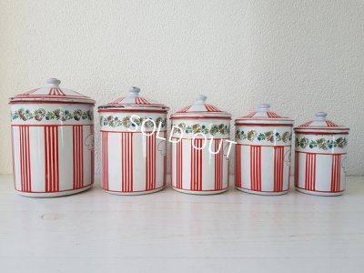 画像8: BB赤ストライプローズガーランドキャニスター