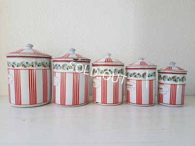 画像10: BB赤ストライプローズガーランドキャニスター