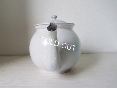 画像9: アンティ―クホーロー白ティーポット