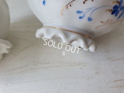 画像12: フリルフット花柄カフェオレボウル