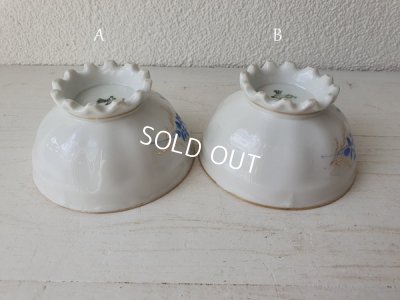 画像3: フリルフット花柄カフェオレボウル