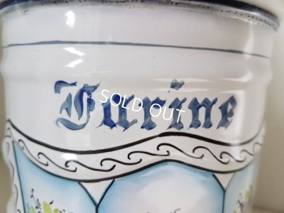 画像3: アンティ―クホーロー花柄キャニスター