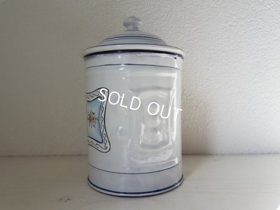 画像6: アンティ―クホーロー花柄キャニスター