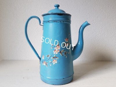 画像6: アンティ―クホーロー花柄コーヒーポット