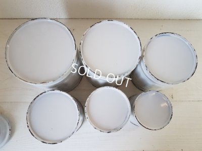 画像6: アンティ―ク白キャニスター6P