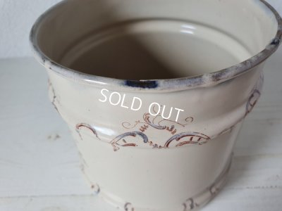 画像11: アンティ―ク花柄キャニスター