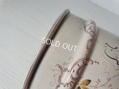 画像8: アンティ―ク花柄キャニスター