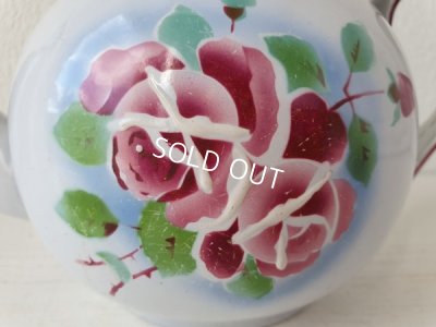 画像2: ホーローローズ柄ティーポット