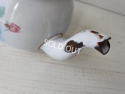 画像11: ホーローローズ柄ティーポット