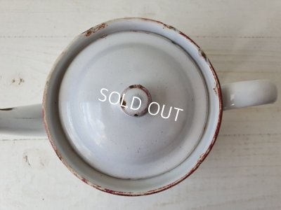 画像9: ホーローローズ柄ティーポット