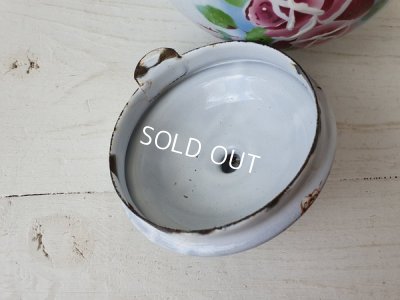 画像10: ホーローローズ柄ティーポット