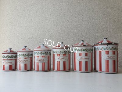 画像11: BB赤ストライプローズガーランドキャニスター