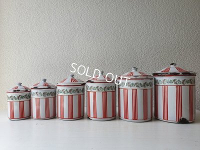 画像9: BB赤ストライプローズガーランドキャニスター