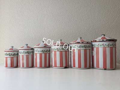 画像8: BB赤ストライプローズガーランドキャニスター