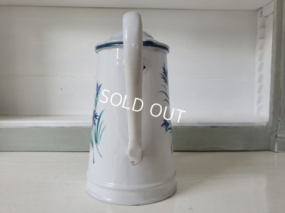 画像3: アンティーク花柄ホーローポット