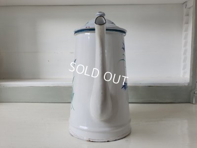 画像4: アンティーク花柄ホーローポット