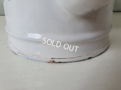 画像13: アンティーク花柄ホーローポット