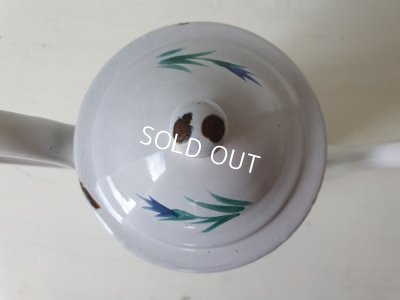 画像7: アンティーク花柄ホーローポット