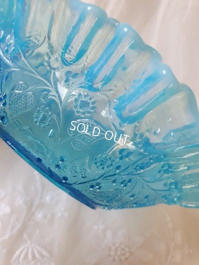 画像2: オパールセントブルーガラス器