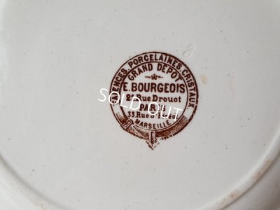 画像12: エミール・ブルジョワ花とレース柄プレート