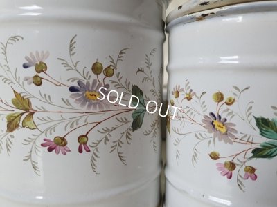 画像2: エトワール社花柄キャニスターセット