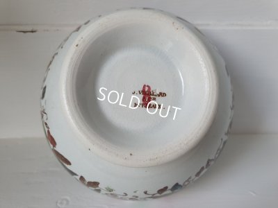 画像10: VIEILLARD BORDEAUXパンジー柄カフェオレボウル