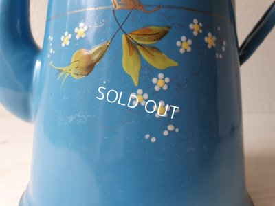 画像4: アンティークホーローローズ柄コーヒーポット