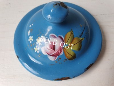 画像3: アンティークホーローローズ柄コーヒーポット