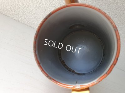 画像9: アンティークホーロー手描きパンジー柄コーヒーポット