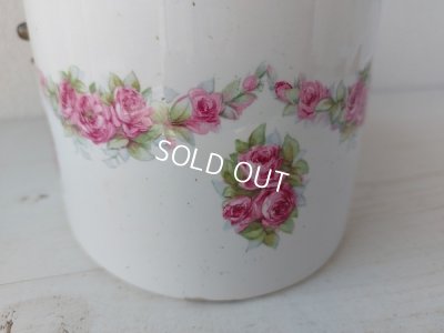 画像3: 陶器製ローズガーランド柄クッキーケース