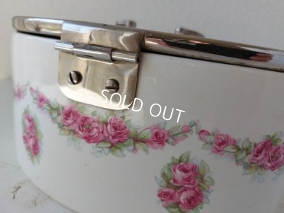 画像12: 陶器製ローズガーランド柄クッキーケース