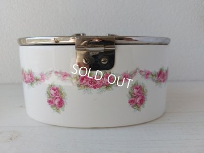 画像4: 陶器製ローズガーランド柄クッキーケース