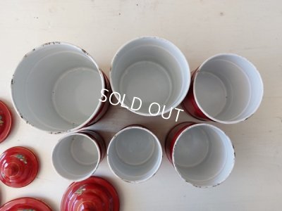 画像6: エトワール社すみれ柄キャニスター6P