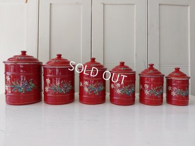 画像14: エトワール社すみれ柄キャニスター6P