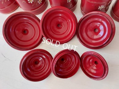 画像11: エトワール社すみれ柄キャニスター6P