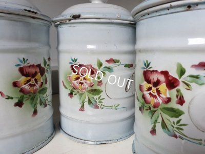 画像7:  Japyパンジー柄キャニスター