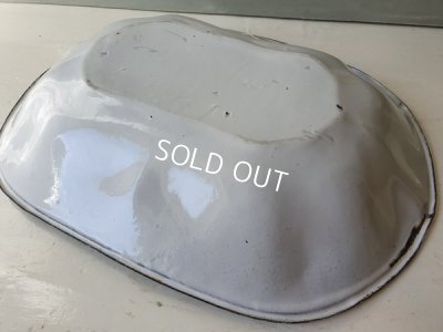 画像6: アンティークホーローすみれ柄トレイ