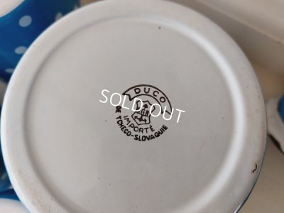 画像9: アンティークホーロートッド柄キャニスター6P