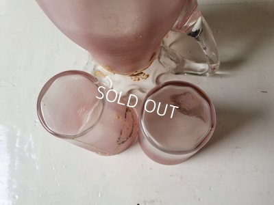 画像18: アンティークガラス製ジャグ&グラス