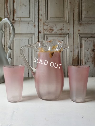 画像3: アンティークガラス製ジャグ&グラス