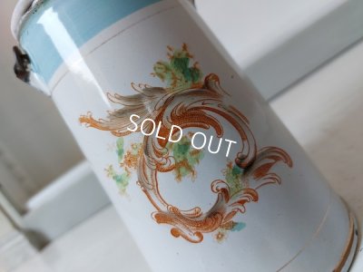 画像6: アンティークホーロー小鳥柄ミルクキャリー