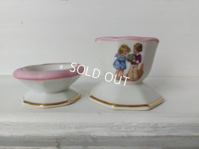 画像10: リモージュ窯チャイルドエッグスタンドセット